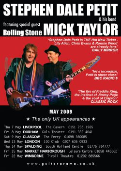 SIGNED TOUR POSTER - SDP and Mick Taylor Limited Quantity